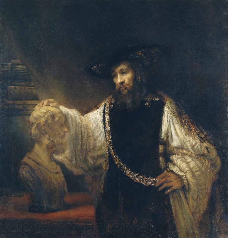 Rembrandt van rijn Aristotle Contemplating a Bust of Homer Norge oil painting art